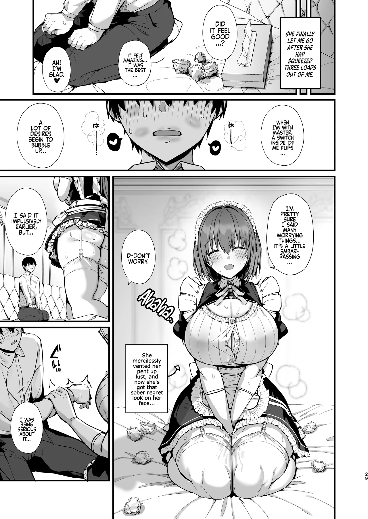 Love Maid -Yasashikute Amaama na Kyonyuu Ero Maid San to SEX Shimakuru Ohanashi- | Love Maid – A Story about having lots of Sex with a Sweet, Super-loving Big-breasted Sexy Maid - Page 30