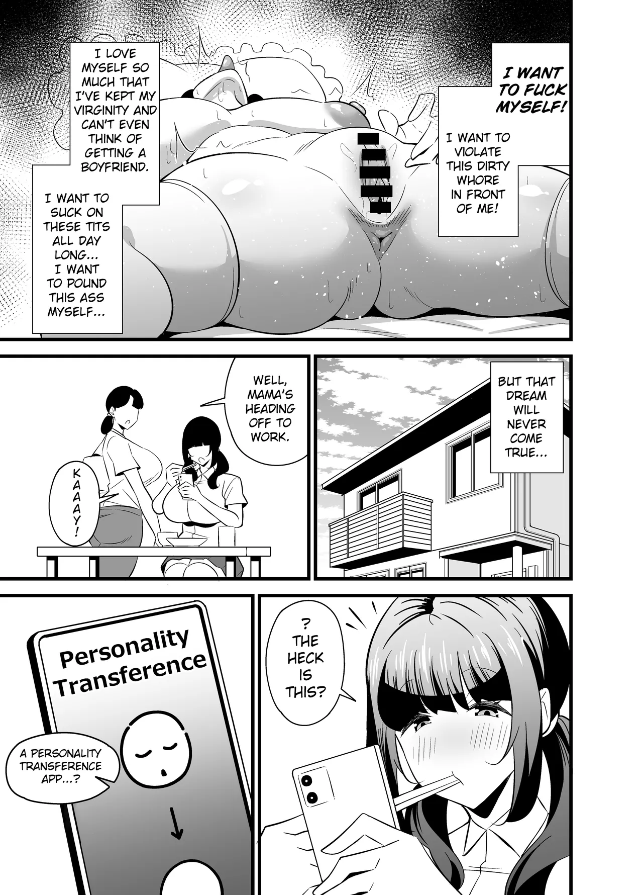 Jibun no Karada ga Dosukebe Sugiru node Appli de Oji-san no Karada o Nottotte Yaritai Houdai Shichaimashita | My Body is So Lewd That I Used an App to Possess an Old Guy and Do Whatever I Want To It! - Page 4