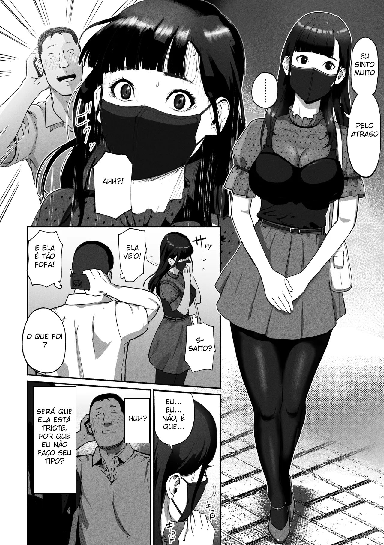 Mãe Solteira Fazendo Sexo Compensado ~ Acabei Encontrando A Novata do Trabalho No Aplicativo - Page 12