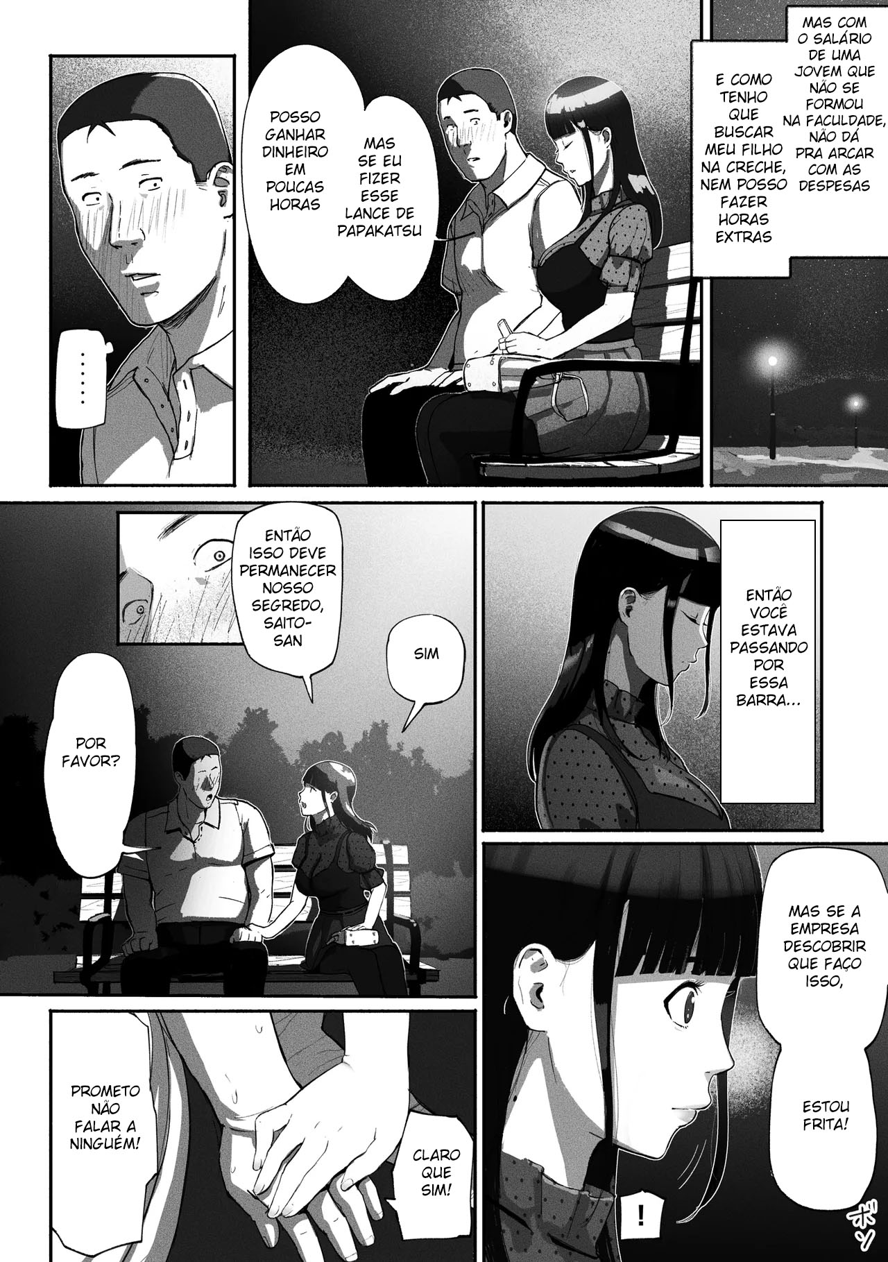 Mãe Solteira Fazendo Sexo Compensado ~ Acabei Encontrando A Novata do Trabalho No Aplicativo - Page 16