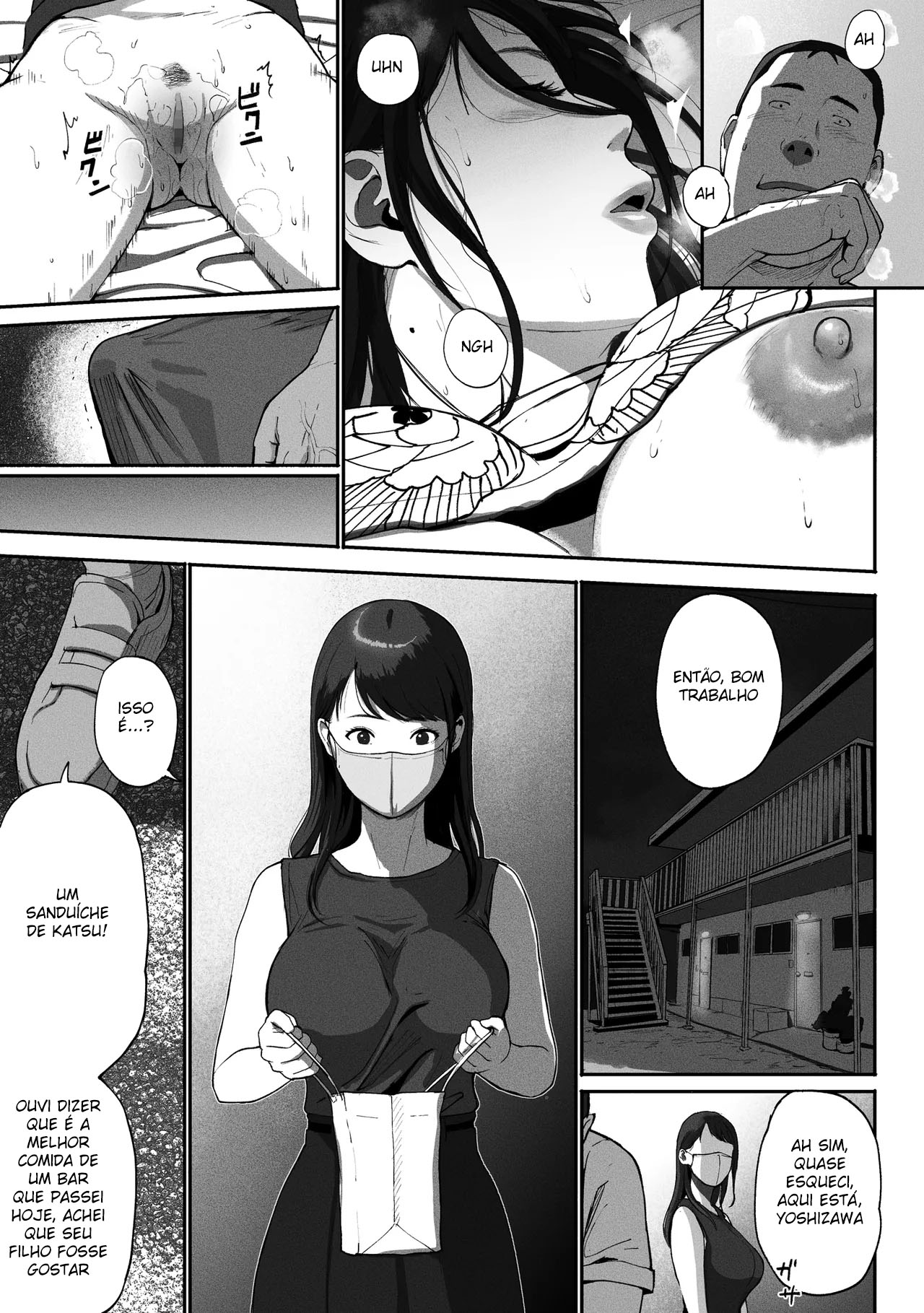 Mãe Solteira Fazendo Sexo Compensado ~ Acabei Encontrando A Novata do Trabalho No Aplicativo - Page 41