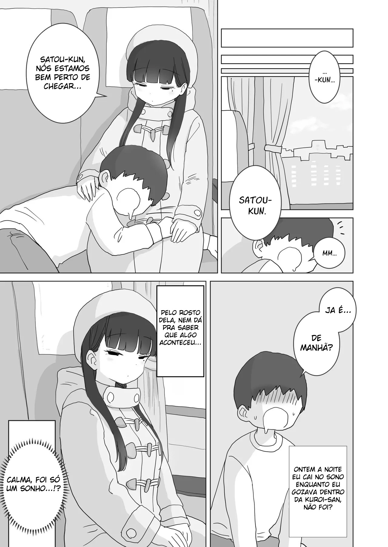 Minha Colega de Sala Kuroi Deixou Eu Gozar Nela Durante Uma Viagem Noturna de Ônibus - Page 47