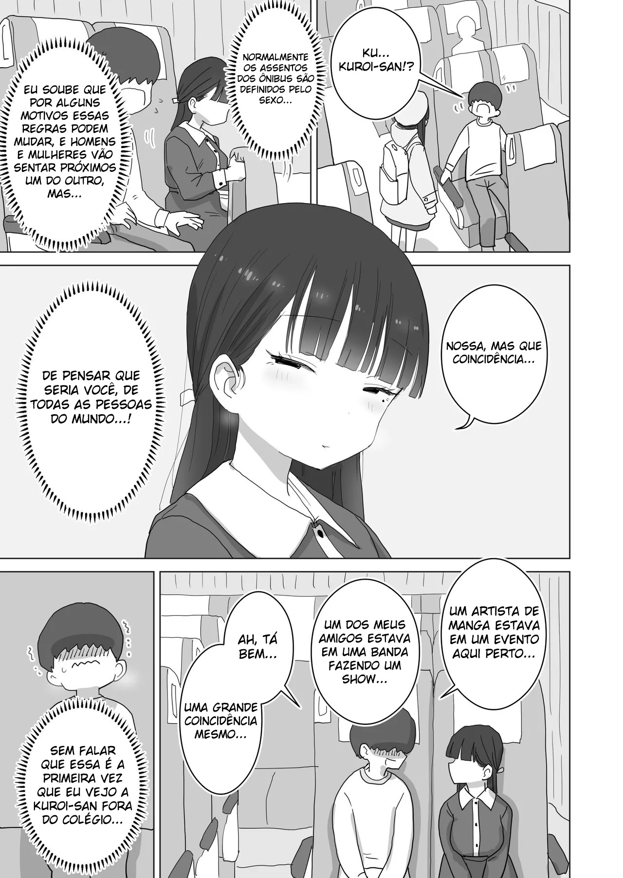 Minha Colega de Sala Kuroi Deixou Eu Gozar Nela Durante Uma Viagem Noturna de Ônibus - Page 5