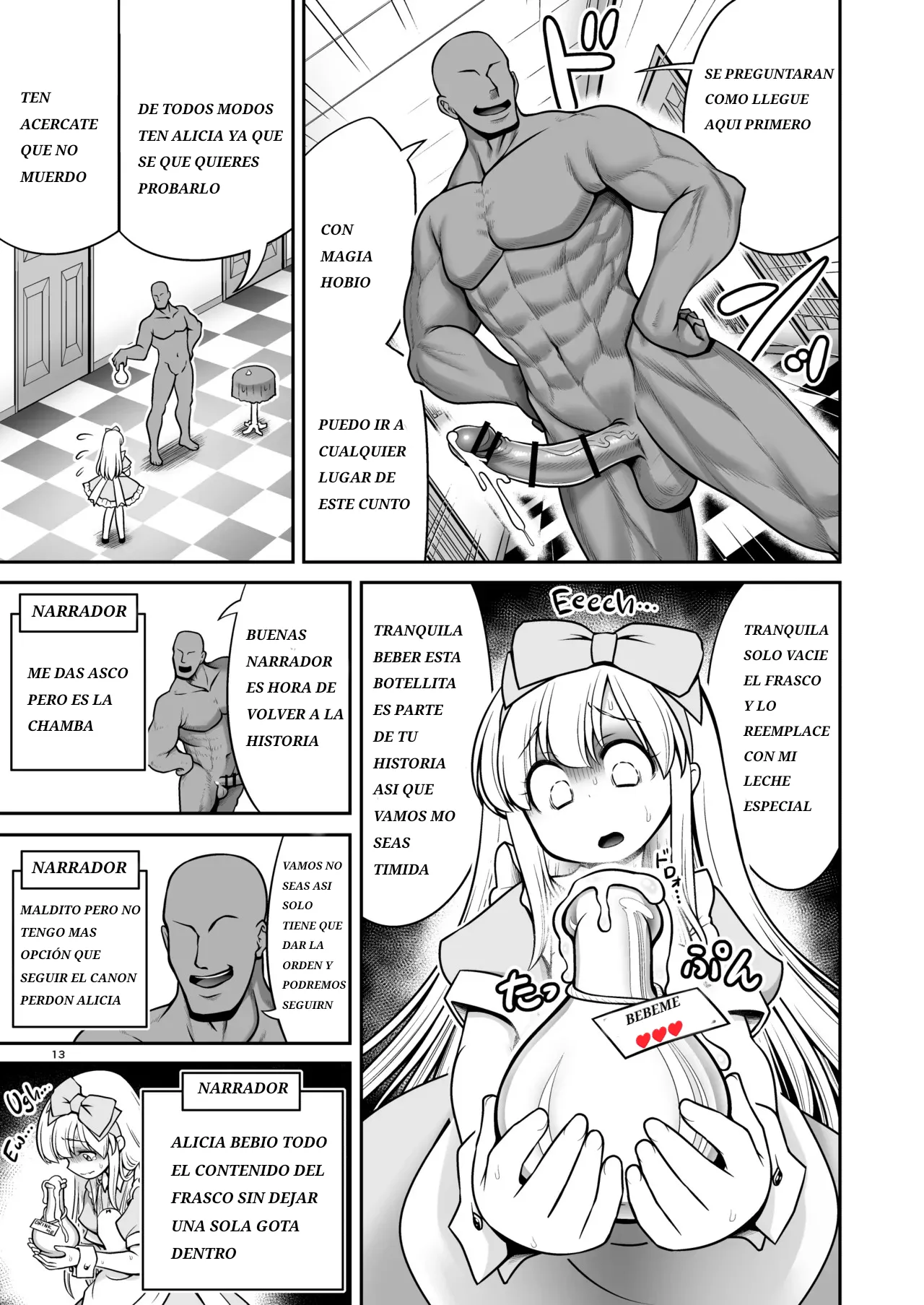 Monogatari Dori ni shika Ugokenai Alice-tachi wa Ikurademo Ecchi na koto Yaritai Houdai | Como Alicia y las Demás sólo Pueden Moverse Según el Cuento, Puedo Hacerles Todas las Cositas Ricas que Quiera - Page 13