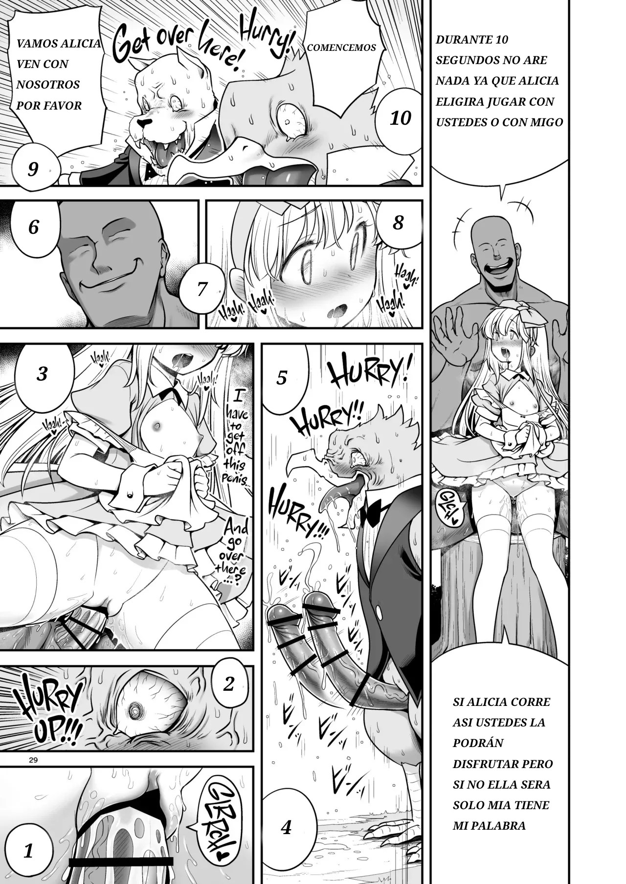 Monogatari Dori ni shika Ugokenai Alice-tachi wa Ikurademo Ecchi na koto Yaritai Houdai | Como Alicia y las Demás sólo Pueden Moverse Según el Cuento, Puedo Hacerles Todas las Cositas Ricas que Quiera - Page 29