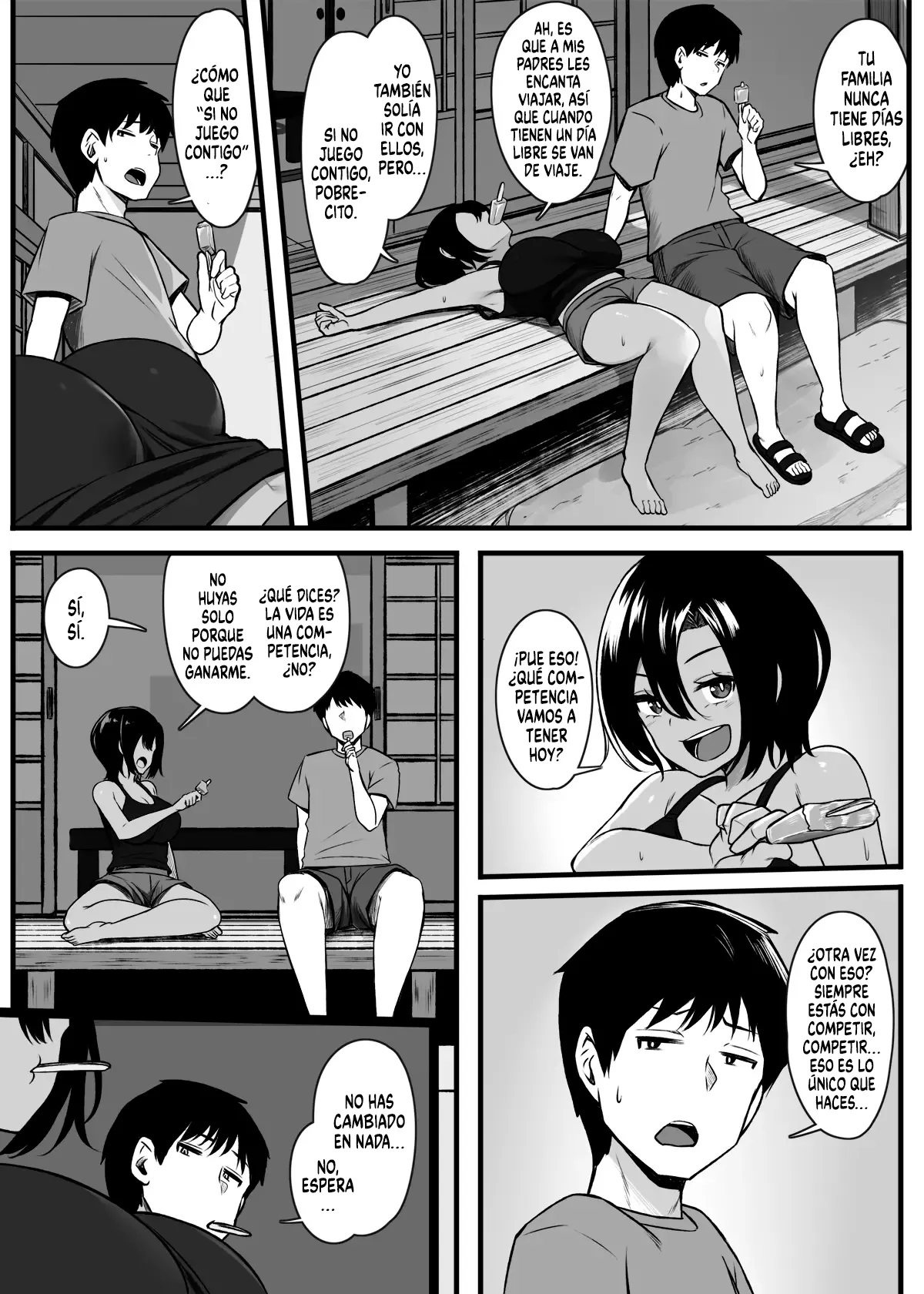 Makezu Girai na Osananajimi to H Shoubu suru Hanashi ｜Competencia Sexual con mi Amiga de la Infancia que Odia Perder - Page 3