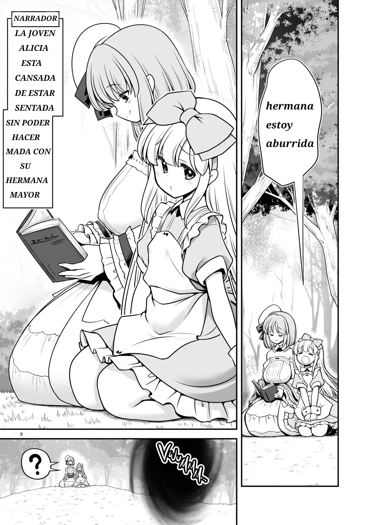Monogatari Dori ni shika Ugokenai Alice-tachi wa Ikurademo Ecchi na koto Yaritai Houdai | Como Alicia y las Demás sólo Pueden Moverse Según el Cuento, Puedo Hacerles Todas las Cositas Ricas que Quiera - Page 3