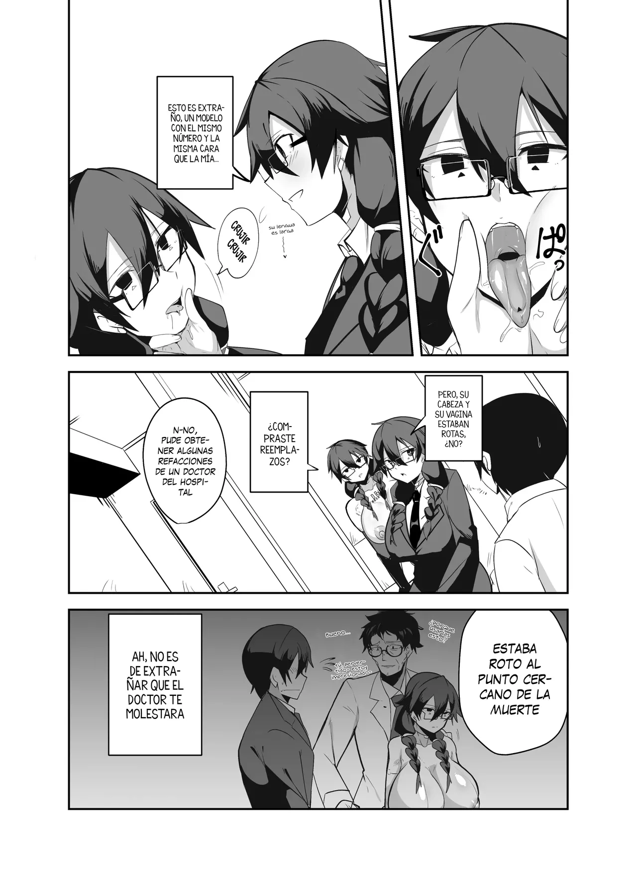 Android no Osananajimi Tachi to Chitsu Onahoecchi Suru Hanashi | Sexo con el Onahole de mis Amigas Androides de la Infancia - Page 7