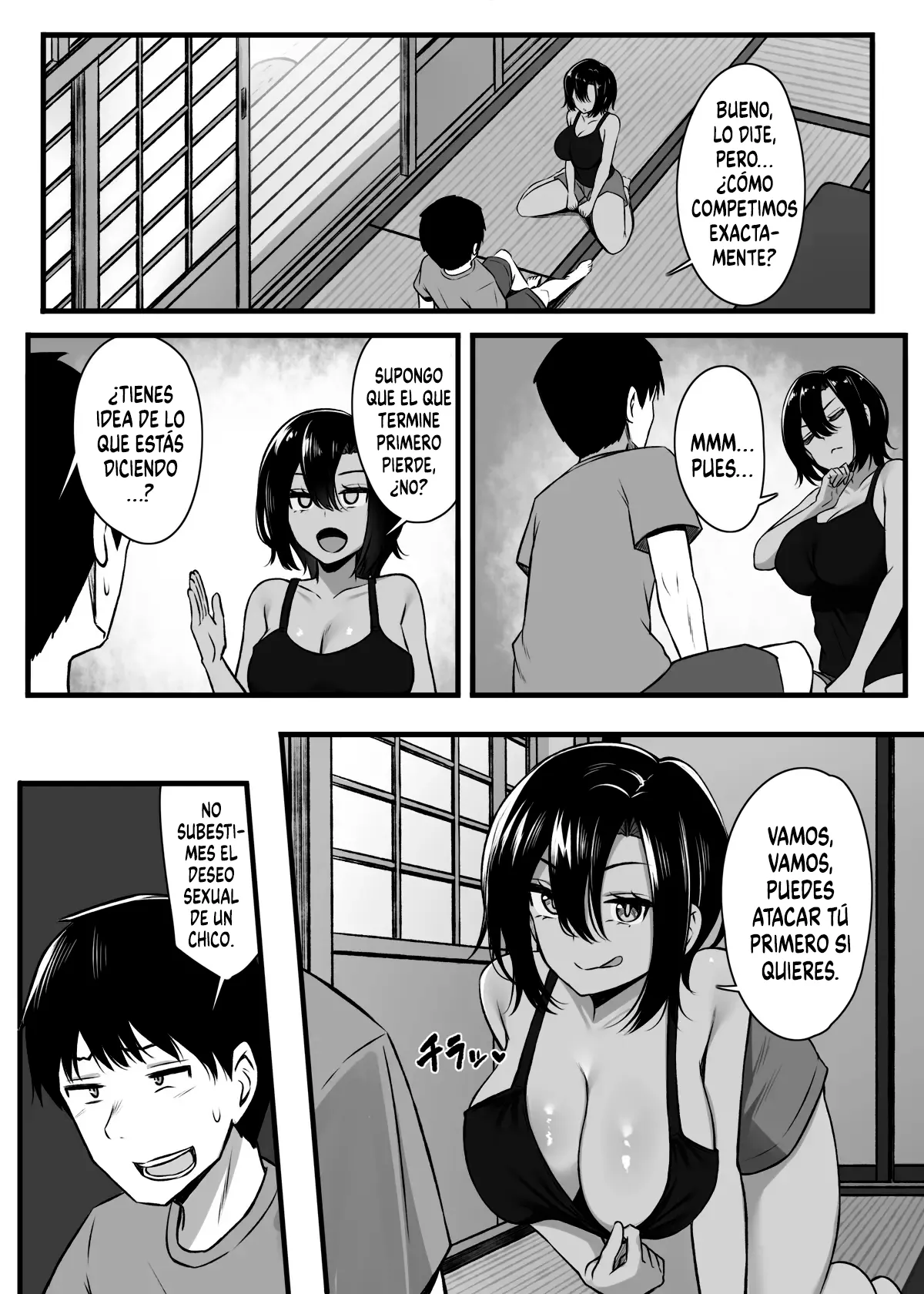 Makezu Girai na Osananajimi to H Shoubu suru Hanashi ｜Competencia Sexual con mi Amiga de la Infancia que Odia Perder - Page 7
