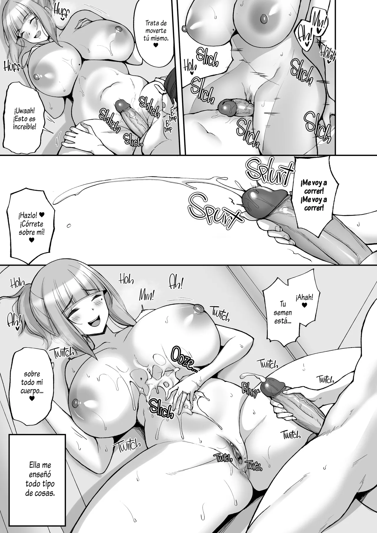 Hatsukoi no Bakunyuu Tomo Mama ga Yasashiku Sei no Tehodoki o Shitekureru Hanashi｜La Mamá Pechugona de mi Amigo, Quien es mi Primer Amor, me Guia Amablemente en lo Sexual - Page 24