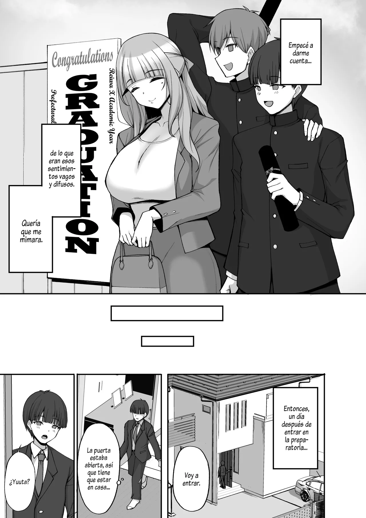 Hatsukoi no Bakunyuu Tomo Mama ga Yasashiku Sei no Tehodoki o Shitekureru Hanashi｜La Mamá Pechugona de mi Amigo, Quien es mi Primer Amor, me Guia Amablemente en lo Sexual - Page 4