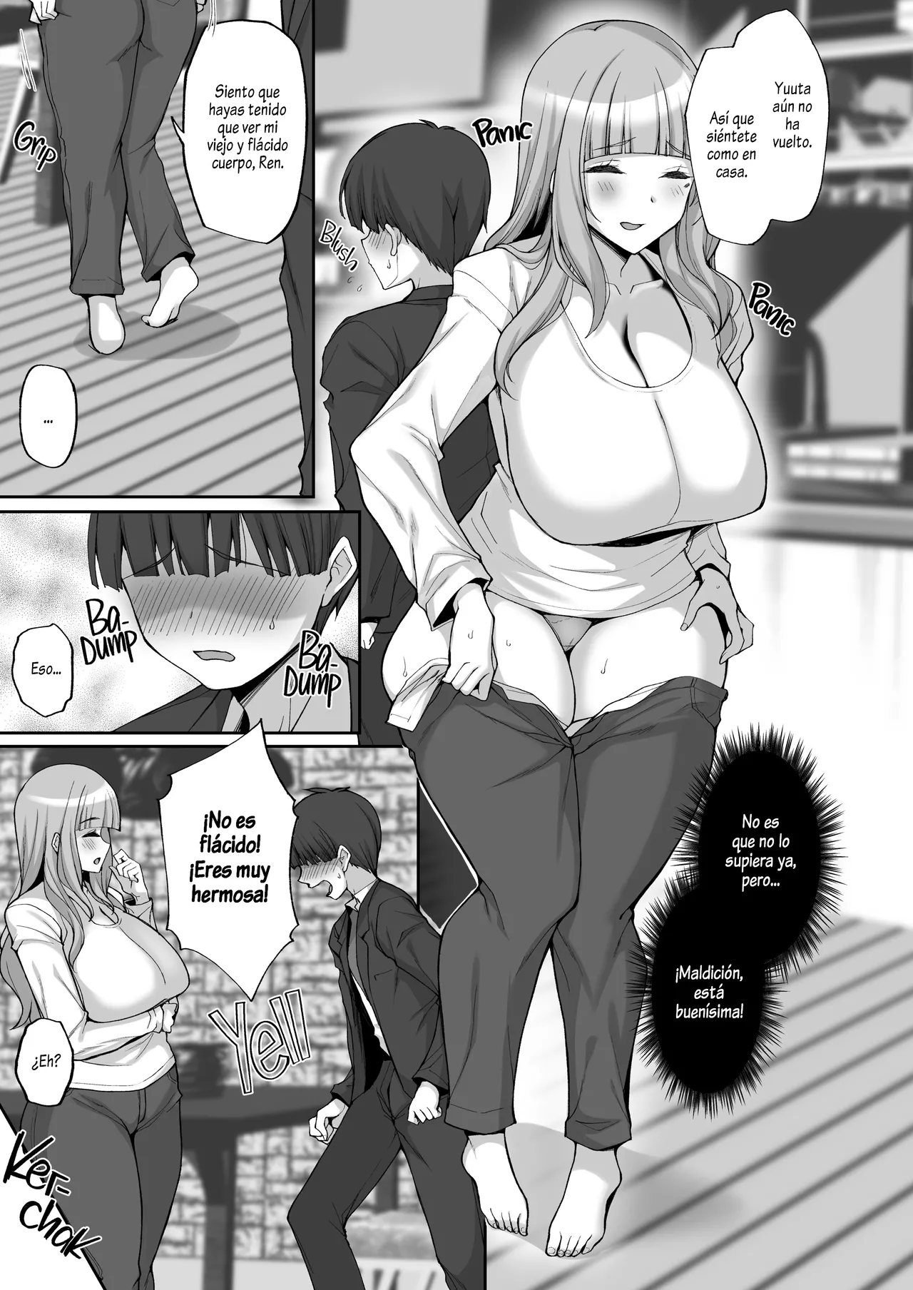 Hatsukoi no Bakunyuu Tomo Mama ga Yasashiku Sei no Tehodoki o Shitekureru Hanashi｜La Mamá Pechugona de mi Amigo, Quien es mi Primer Amor, me Guia Amablemente en lo Sexual - Page 6