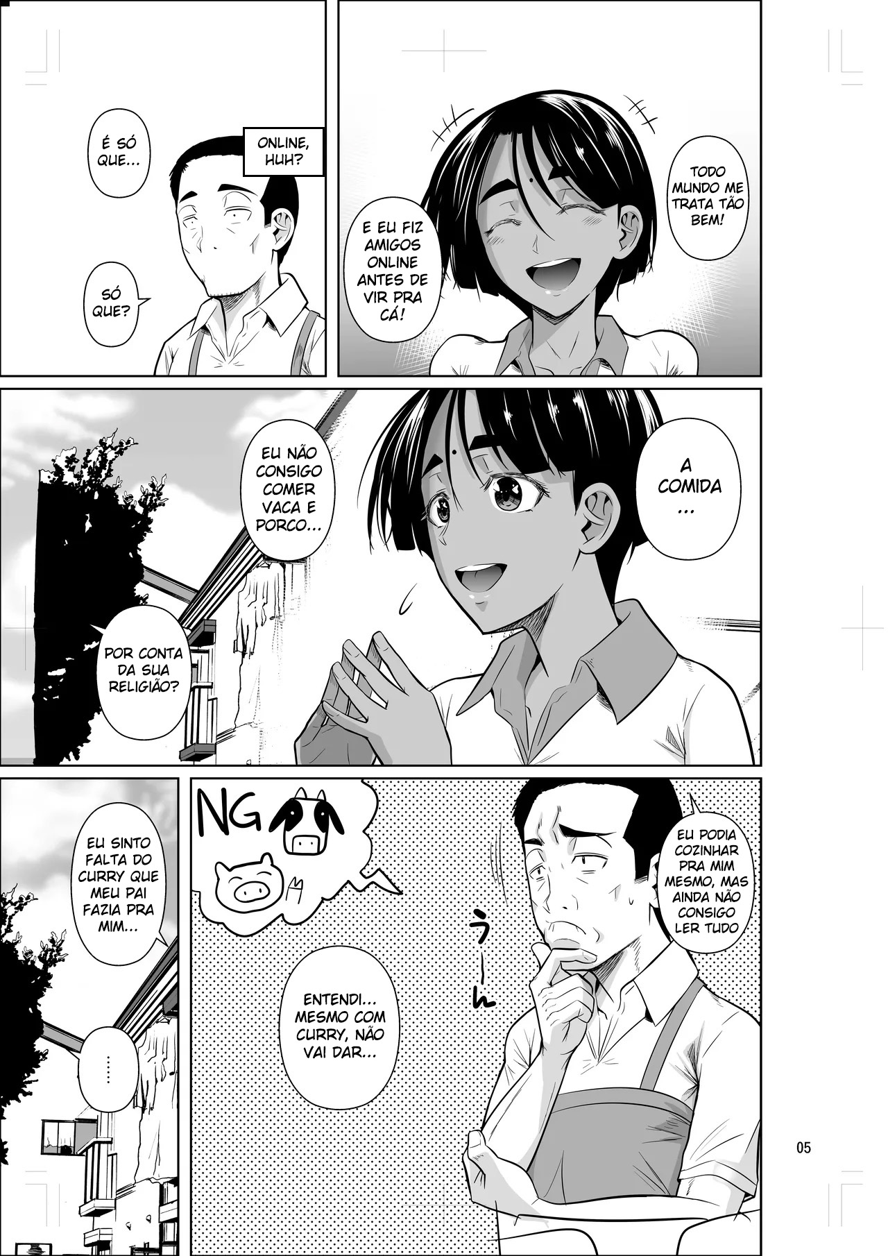 Ela Conseguiu um Emprego em um Dormitório de Estudantes Estrangeiros 2 - Page 6