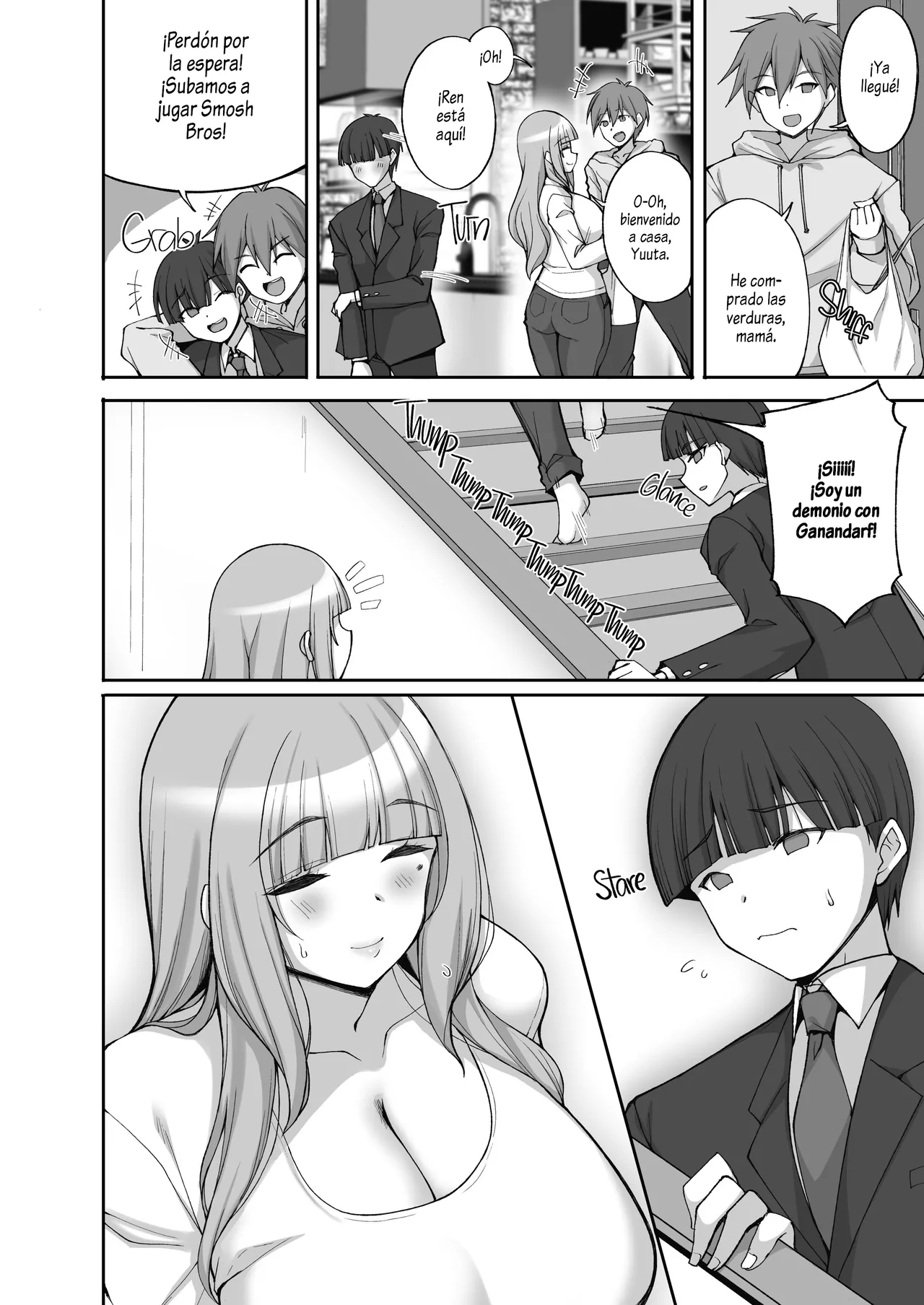 Hatsukoi no Bakunyuu Tomo Mama ga Yasashiku Sei no Tehodoki o Shitekureru Hanashi｜La Mamá Pechugona de mi Amigo, Quien es mi Primer Amor, me Guia Amablemente en lo Sexual - Page 7
