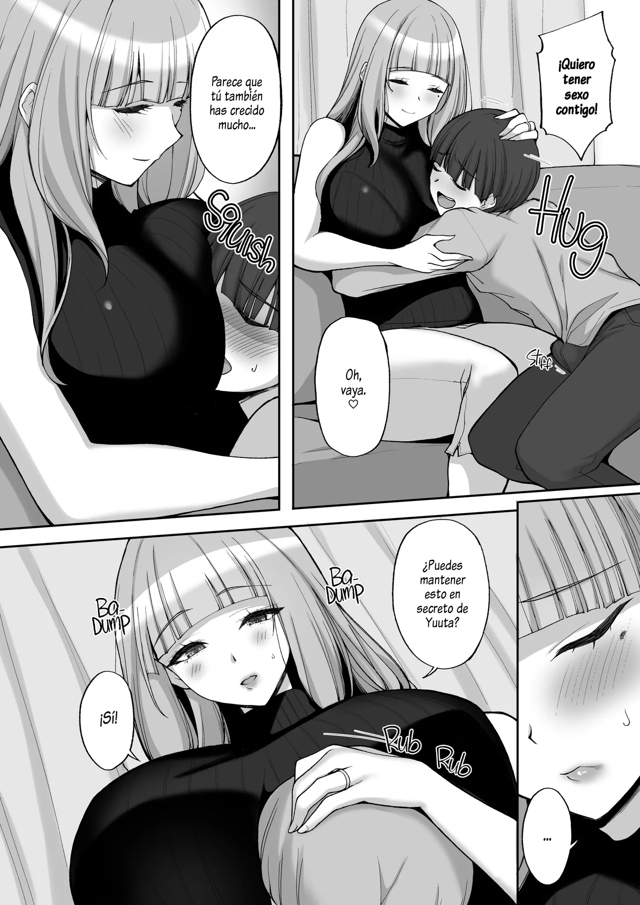 Hatsukoi no Bakunyuu Tomo Mama ga Yasashiku Sei no Tehodoki o Shitekureru Hanashi｜La Mamá Pechugona de mi Amigo, Quien es mi Primer Amor, me Guia Amablemente en lo Sexual - Page 9