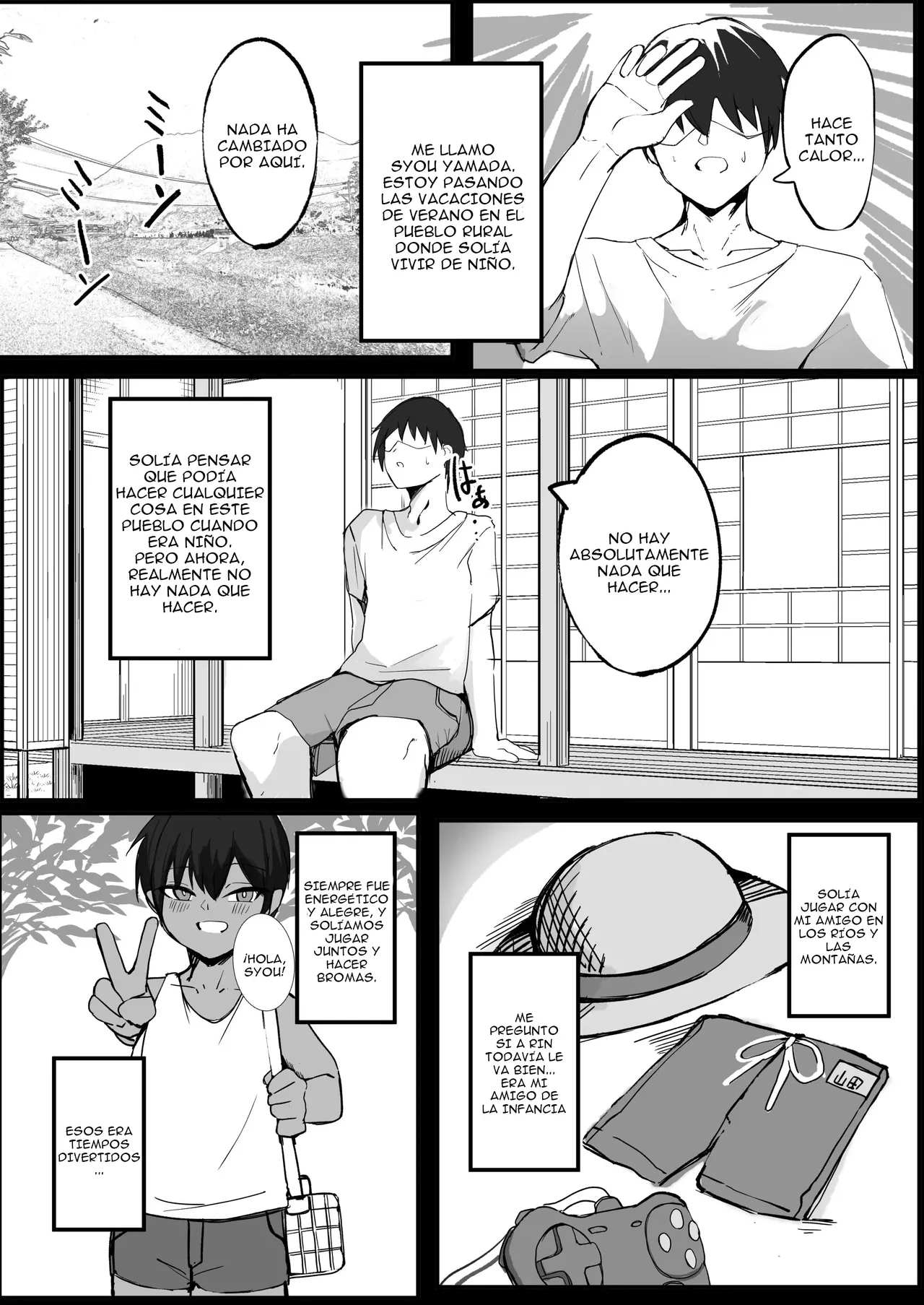 Mukashi Otoko dato Omotteta Kasshoku Bakunyuu Osananajimi to H Suru Hon Zenpen | Tuve Sexo con Mi Amiga Bronceada y Solía Pensar que Era un Chico - Page 2