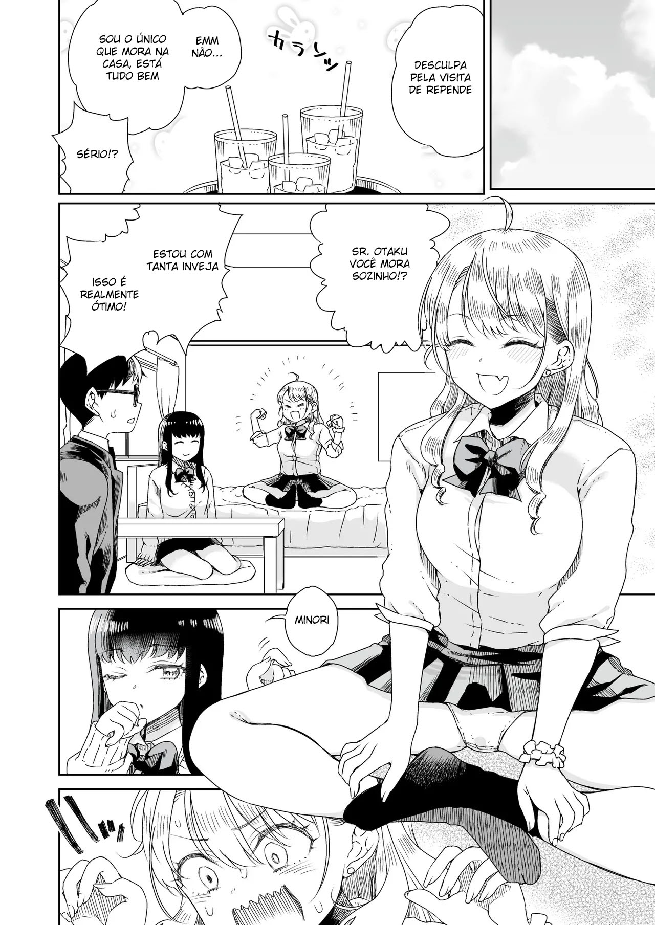 Otagal ~Perdendo A Virgindade Com Uma Gyaru Loira e Outra Morena Que São Gentis Com Otakus~ - Page 3