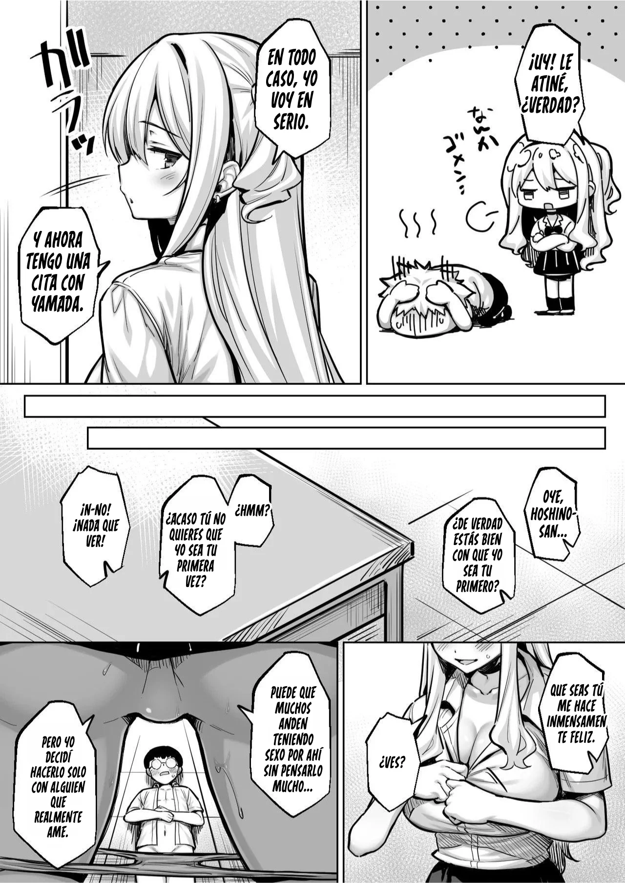 InCha no Boku ga Pure na YouGal to Koibito ni natte Icha Love Hatsu Ecchi suru Hanashi|Cómo un Nerd como Yo Se Hizo Novio de una Gal Pura y Tuvimos Nuestra Primera Vez Llena de Ternura y Afecto - Page 16
