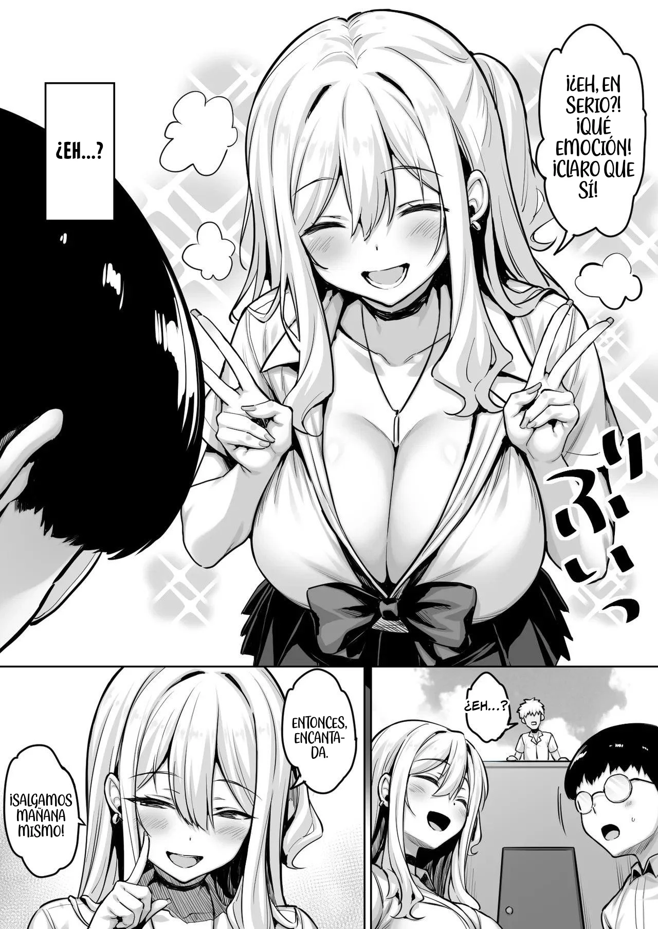 InCha no Boku ga Pure na YouGal to Koibito ni natte Icha Love Hatsu Ecchi suru Hanashi|Cómo un Nerd como Yo Se Hizo Novio de una Gal Pura y Tuvimos Nuestra Primera Vez Llena de Ternura y Afecto - Page 3