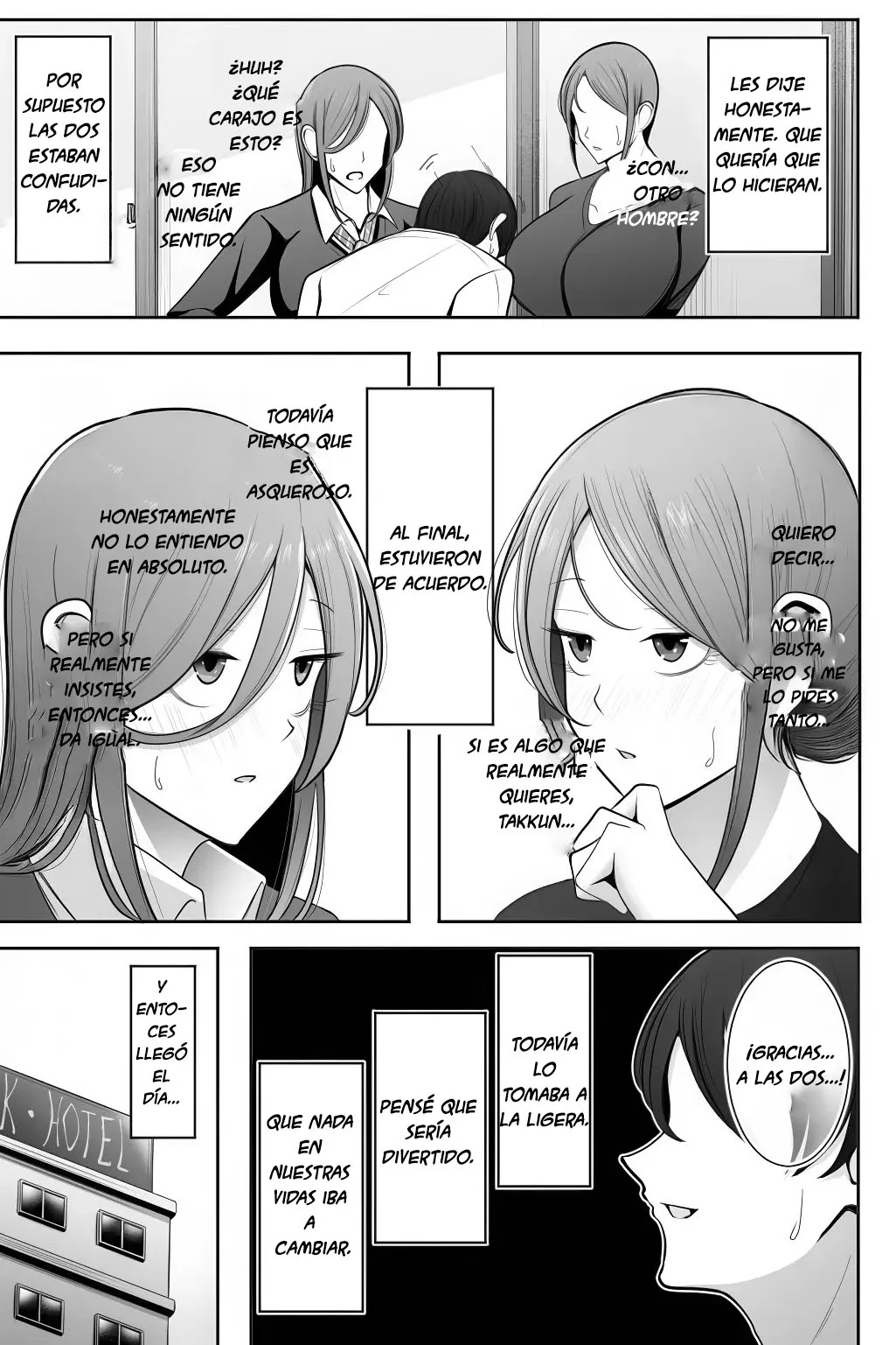 Oyako Netorase Oba to Kanojo o Daite Kudasai|Por Favor, Ten Sexo con mi Tía y mi Novia - Page 8