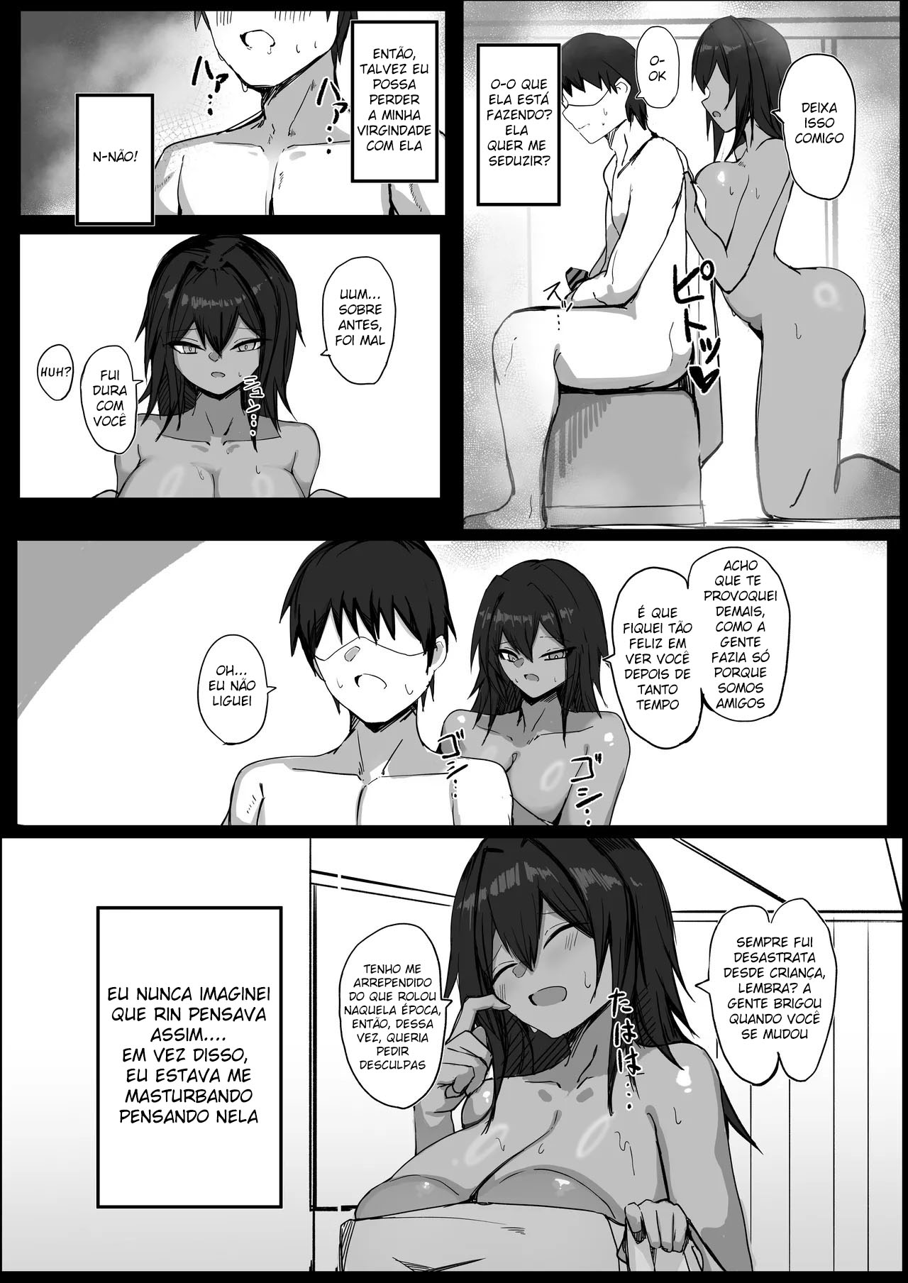 Sexo Com Minha Amiga Bronzeada e Peituda Que Eu Achava Que Era um Homem - Page 13