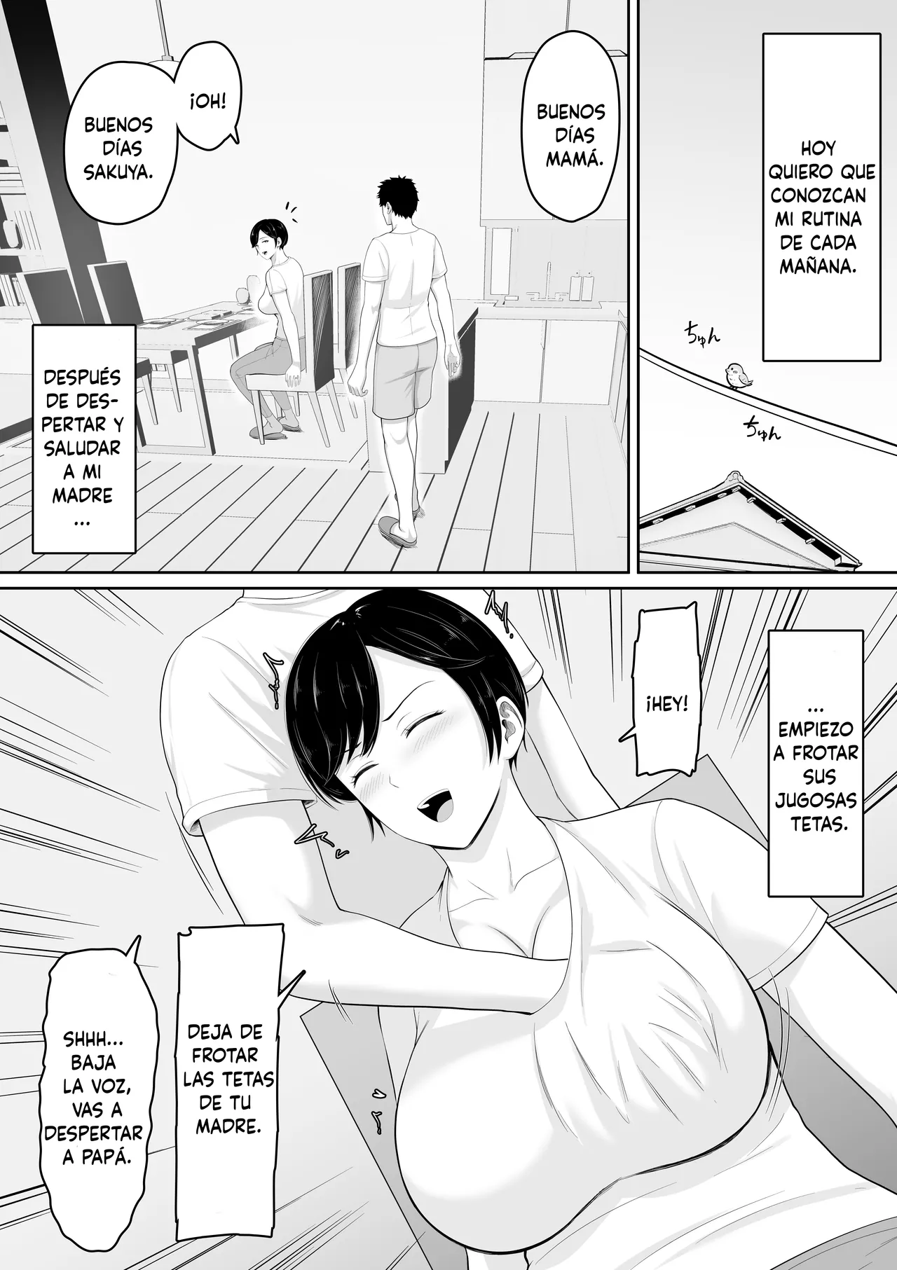 Sexless no Kyonyuu Haha ni Nori de Kisaseta Mizugi ga Erosugita node Chichi no Kawari ni Chinpo Iretara Mainichi Nori de Nakadashi Sasetekureru You ni Natta Hanashi - Page 3