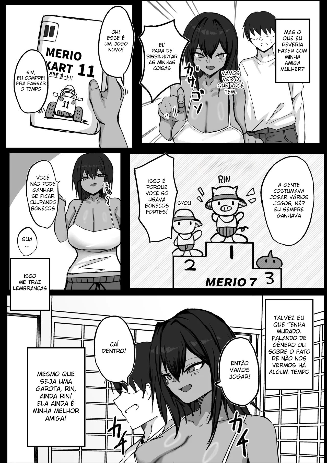 Sexo Com Minha Amiga Bronzeada e Peituda Que Eu Achava Que Era um Homem - Page 7