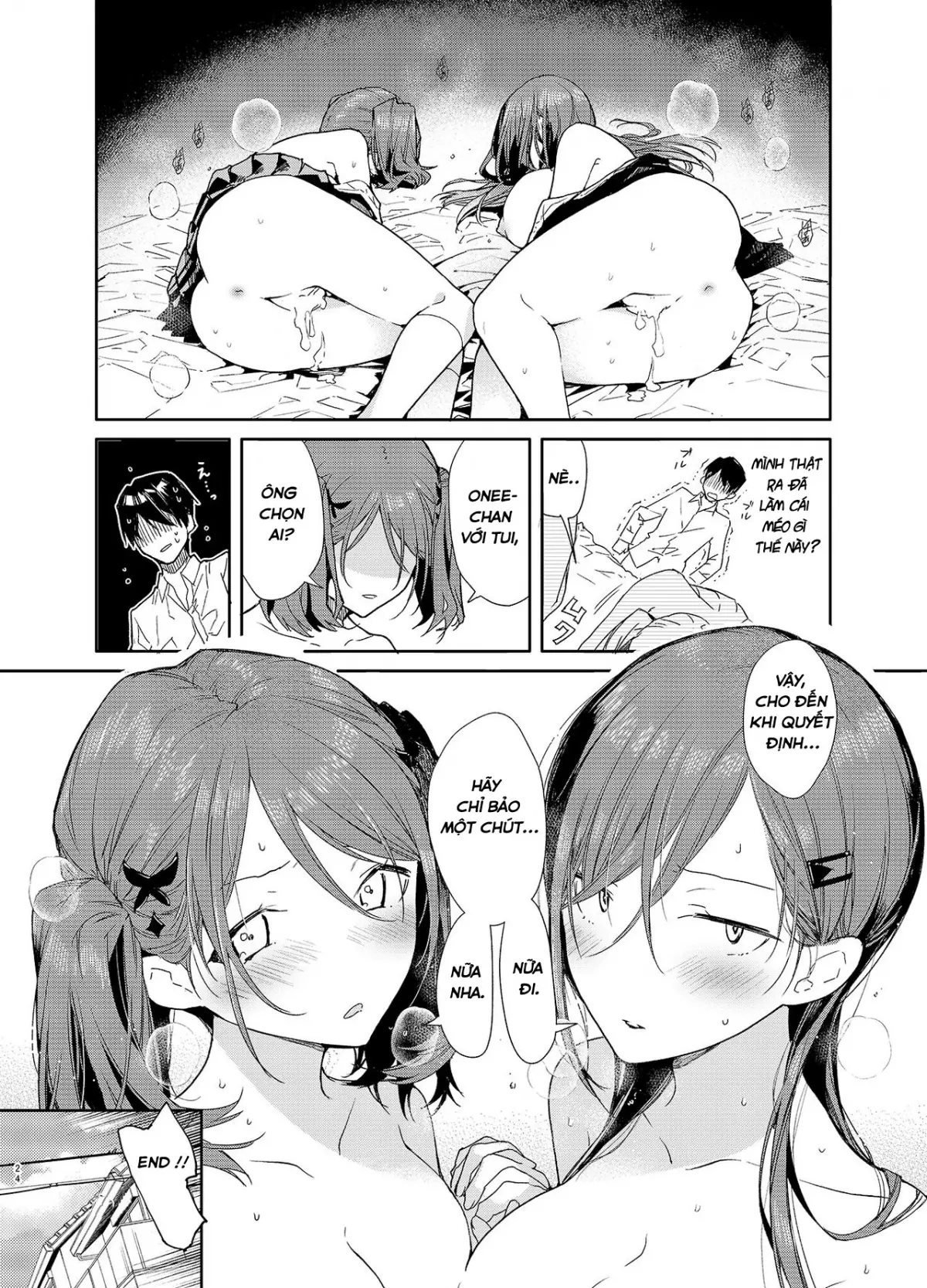 Kinjo no Tsuntsun Imouto to Muhyoujou Ane ni Semarare Ecchi - Page 22