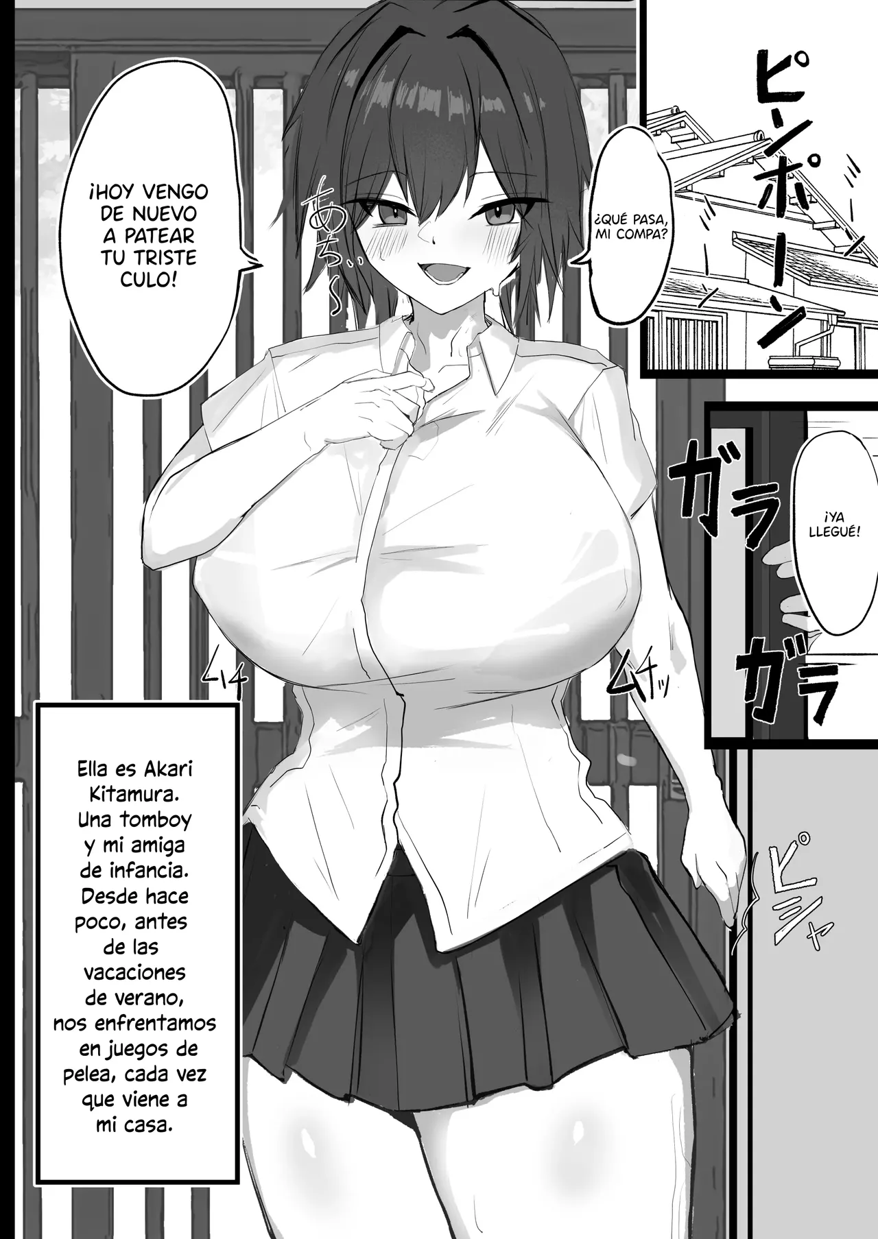 Mukashi Otoko da to Omotteta J-Cup Osananajimi to H suru Hon|Tuve Sexo Con Mi Amiga De Infancia De Copa J, Aunque Solía Verla Como Un Chico - Page 3