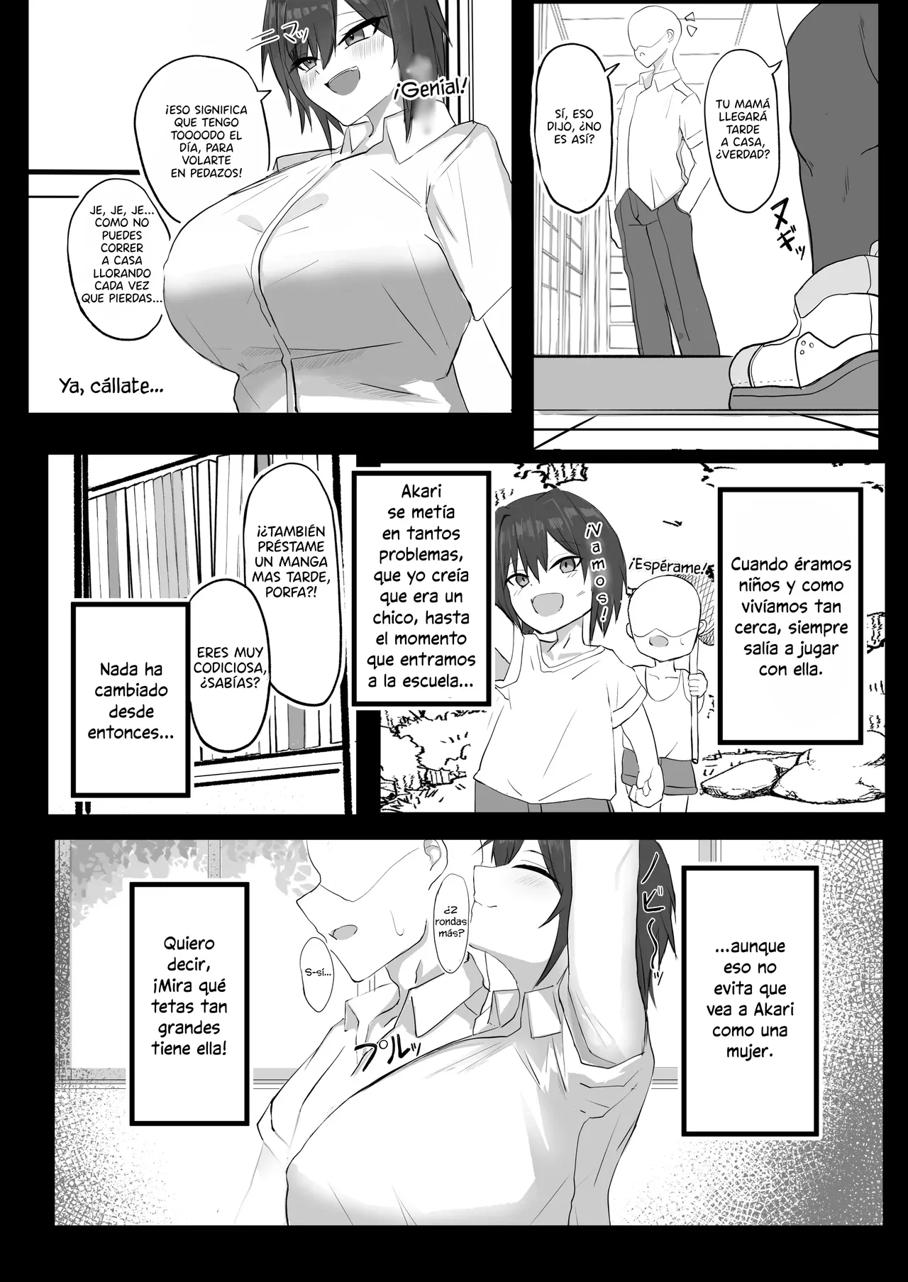 Mukashi Otoko da to Omotteta J-Cup Osananajimi to H suru Hon|Tuve Sexo Con Mi Amiga De Infancia De Copa J, Aunque Solía Verla Como Un Chico - Page 4
