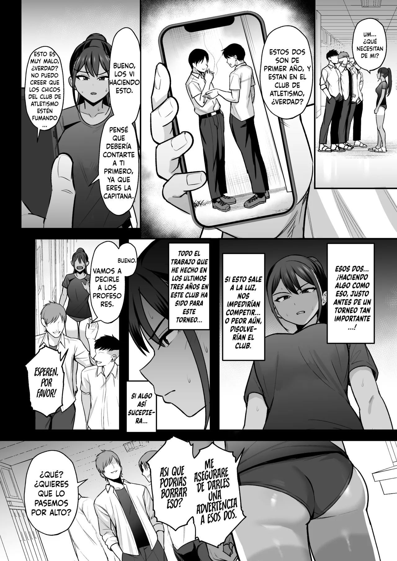 Rikujoubu Buchou, Yankee-tachi ni Otosareru | La Capitana del Club de Atletismo es Sometida por un Grupo de Delinquentes - Page 6