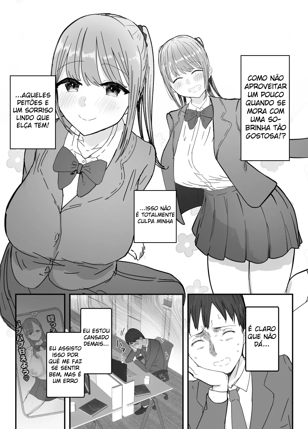 Minha Sobrinha Peituda é uma Colegial Que Mora Comigo – Ela Consola ao Máximo Este Trabalhador Exausto Com Sexo Carinhoso - Page 11