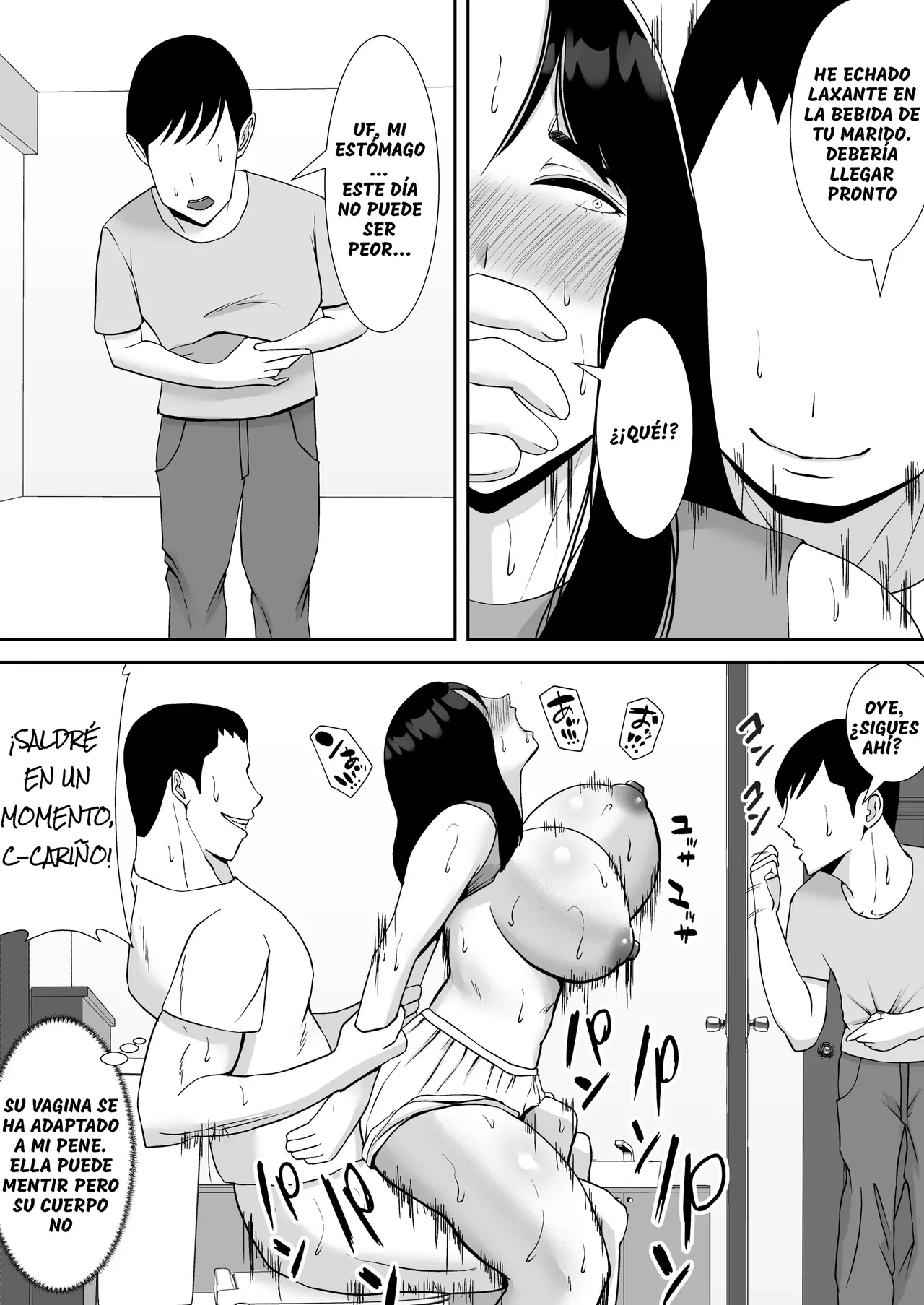 Ore no Koto o Gomi Atsukai Suru Mucchimuchi no Hitozuma Onna Joushi ga Ochiru made｜Haciendo que mi Molesta Jefa, quien me Trata como Basura, Sucumba ante mi Polla - Page 18