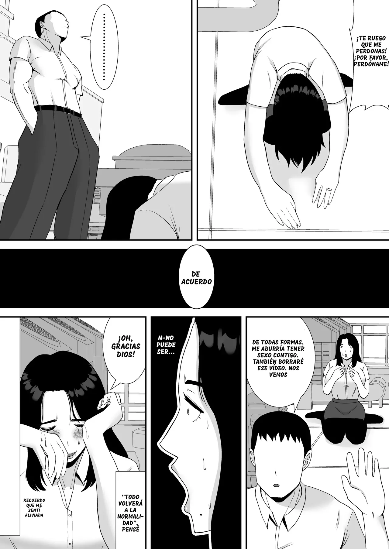 Ore no Koto o Gomi Atsukai Suru Mucchimuchi no Hitozuma Onna Joushi ga Ochiru made｜Haciendo que mi Molesta Jefa, quien me Trata como Basura, Sucumba ante mi Polla - Page 30