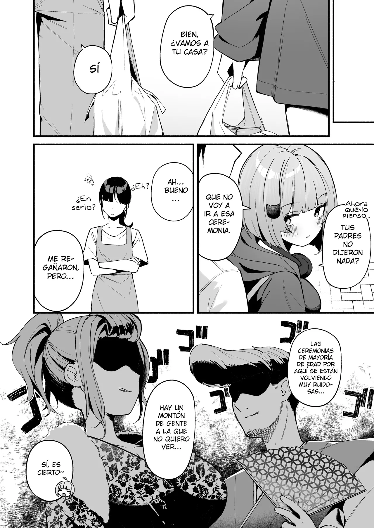 InCha Onna Tomodachi to Issho ni Seijinshiki Sabotte Yarimakuri - Page 4