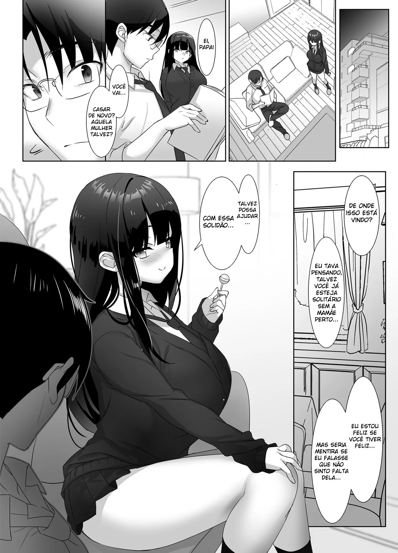 Quando A Colegial Peituda Provoca, O Papai Não Consegue Resistir - Page 4