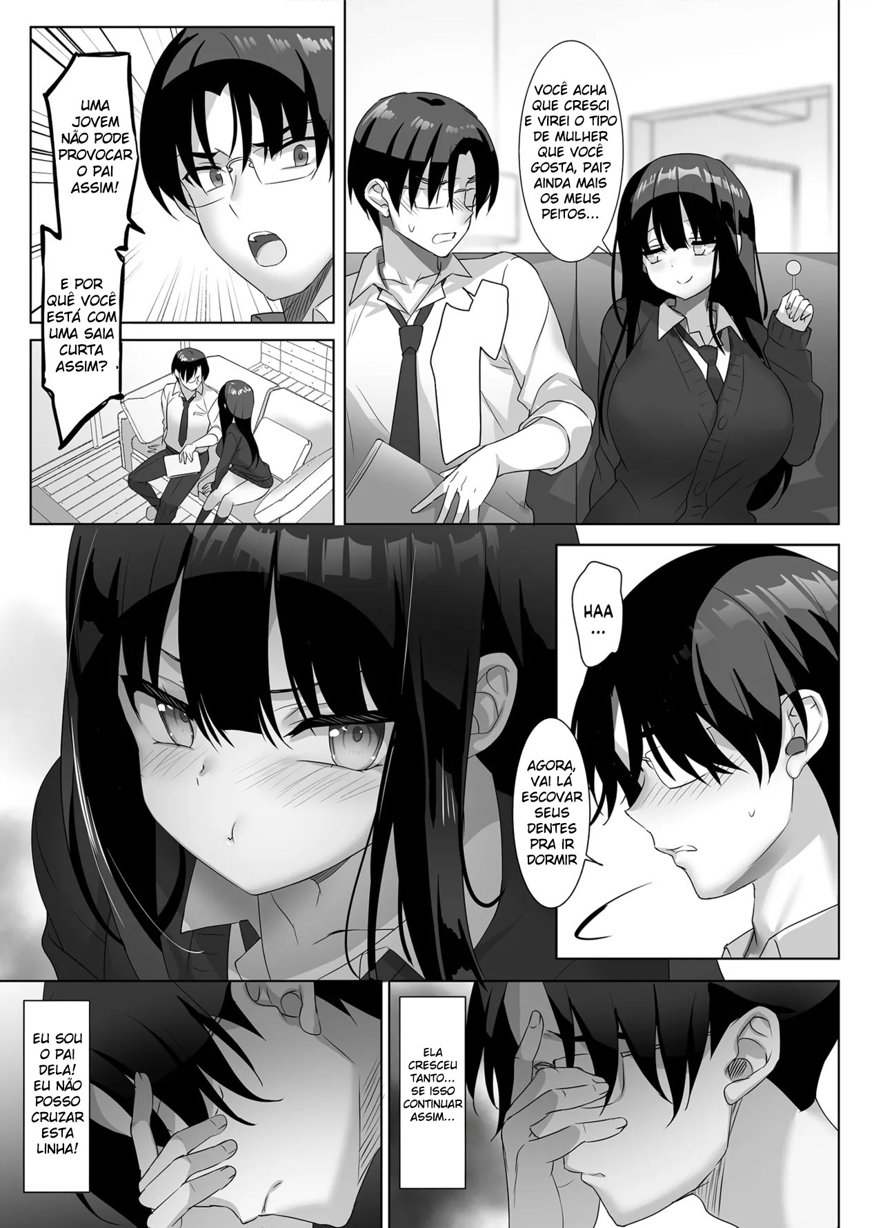 Quando A Colegial Peituda Provoca, O Papai Não Consegue Resistir - Page 5