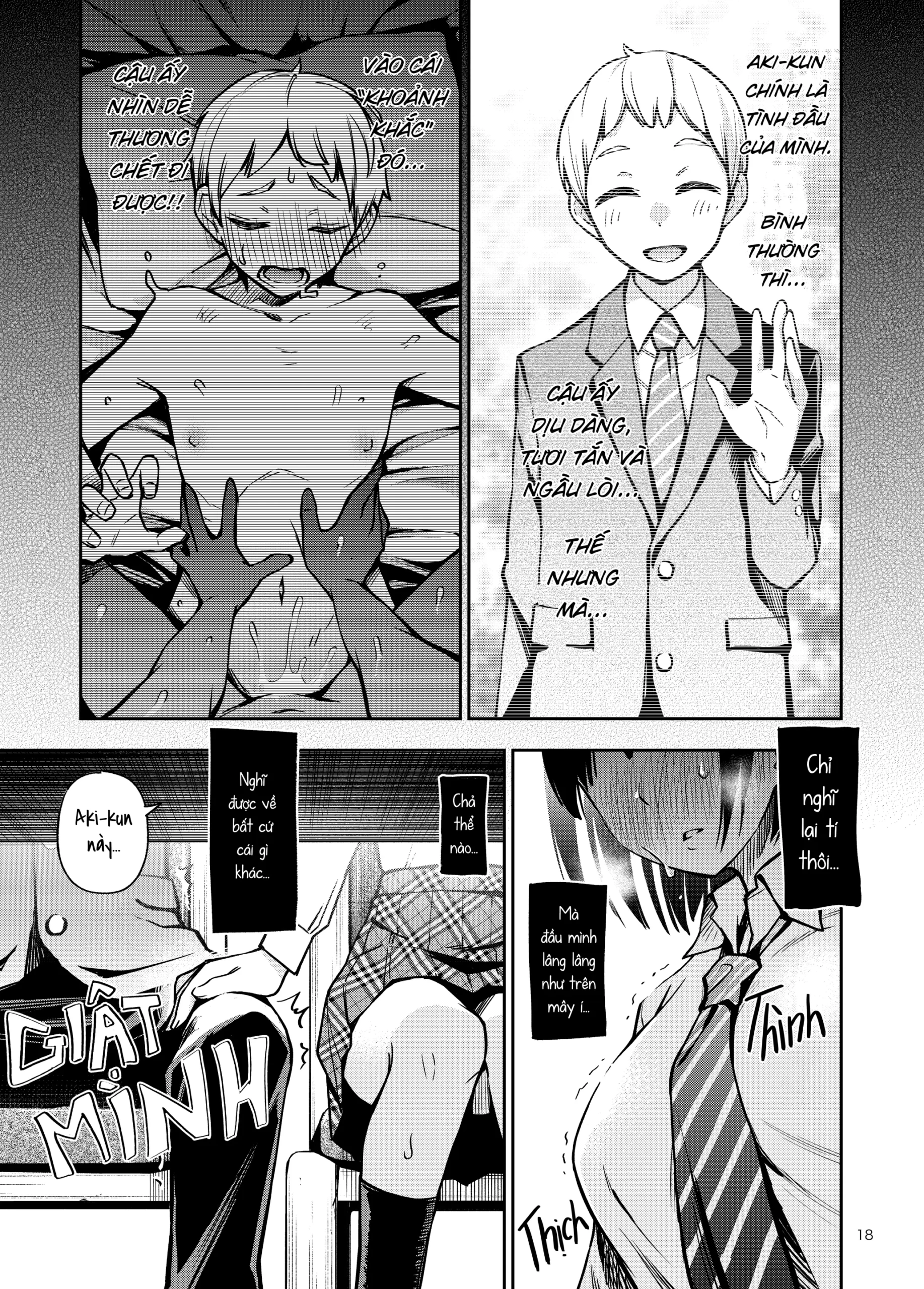 Shojo ga Doutei to no Hatsutaiken de Mezamechau Hanashi | Cặp Đôi Trong Trắng Giờ Đã Được “Khai Sáng” Sau Khi Trao Nhau Lần Đầu #1 - Page 18