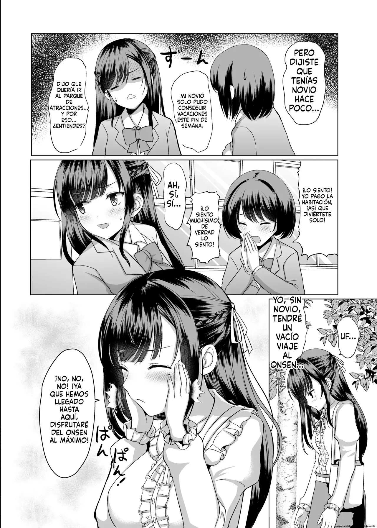 JK nanoni Onsen de Oji-san-tachi to Nakayoku Nacchatta|Siendo de Preparatoria, Me Volví Amiga Sexual de unos Viejos en las Aguas Termales - Page 4