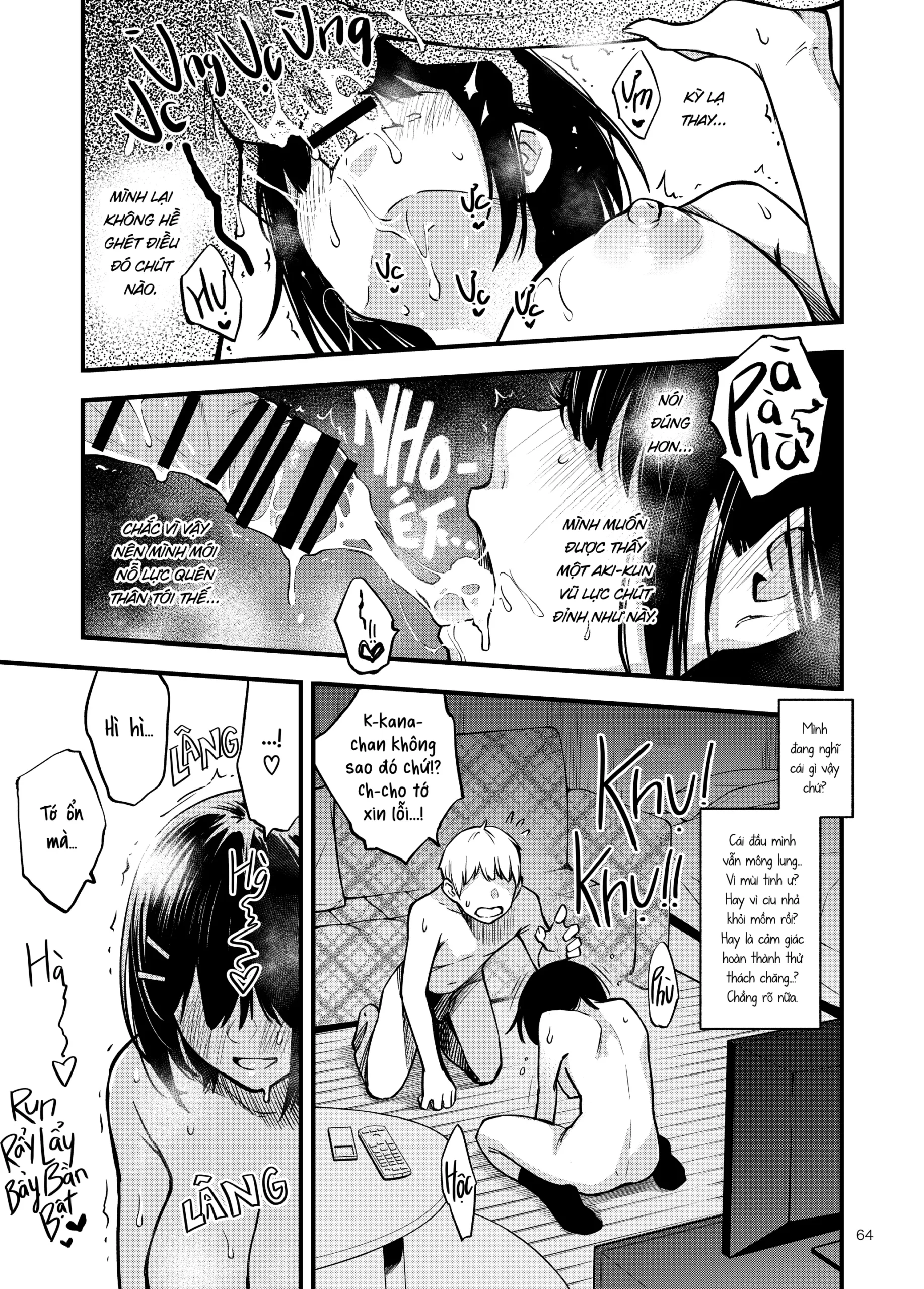 Shojo ga Doutei to no Hatsutaiken de Mezamechau Hanashi | Cặp Đôi Trong Trắng Giờ Đã Được “Khai Sáng” Sau Khi Trao Nhau Lần Đầu #1 - Page 64