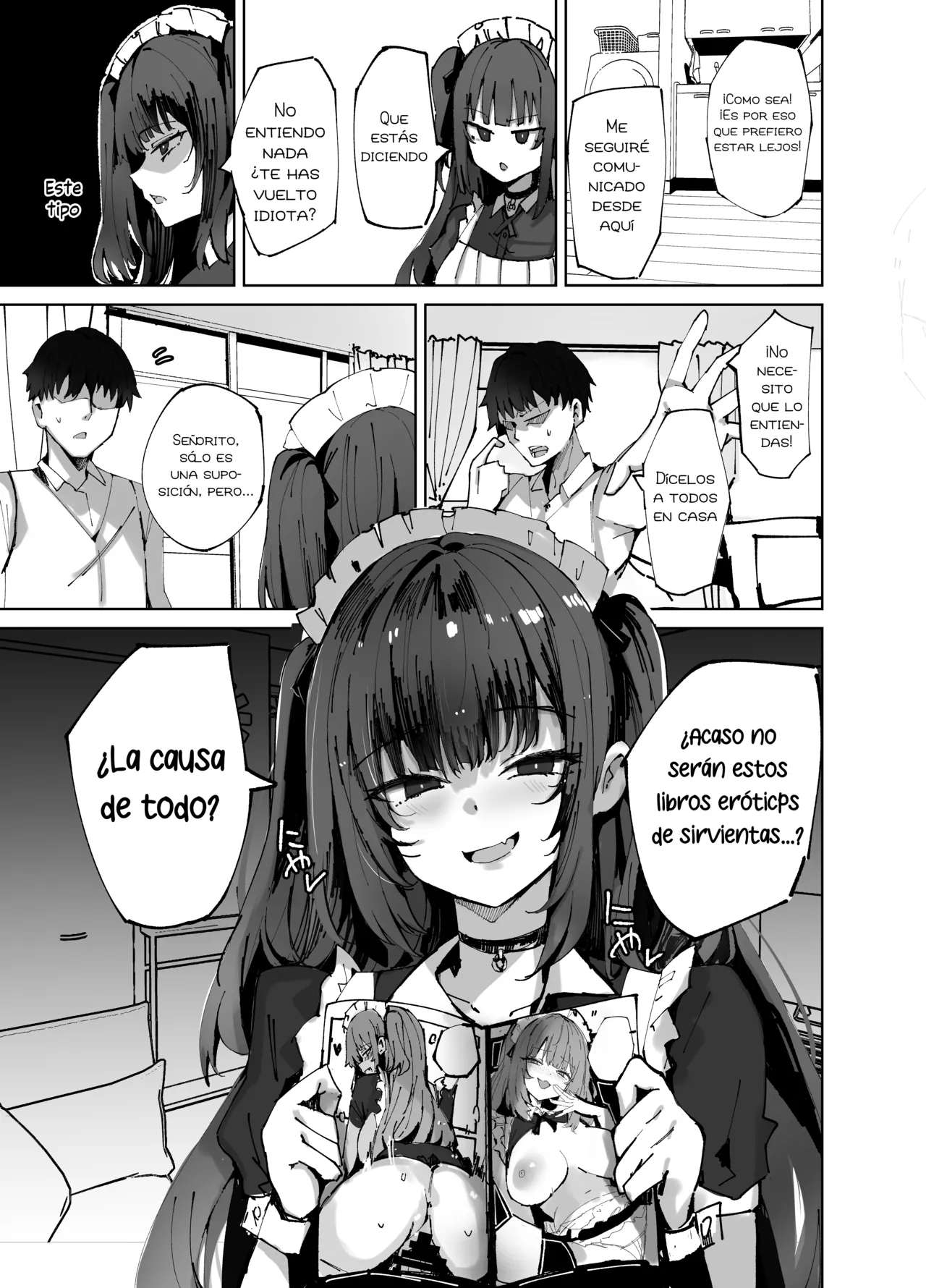 Namaiki Maid ni Kakushiteta Ecchi na Hon ga Mitsukatte Baka ni Sarenagara Ecchi Suru Hanashi. - Page 7