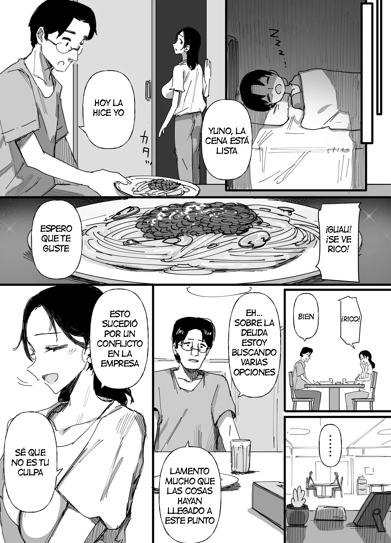 Otto no Shakkin Nakadashi Hensai Gifu ni Mi o Uru Komochi Tsuma｜Una Mujer Casada Vende su Cuerpo a su Suegro - Page 17