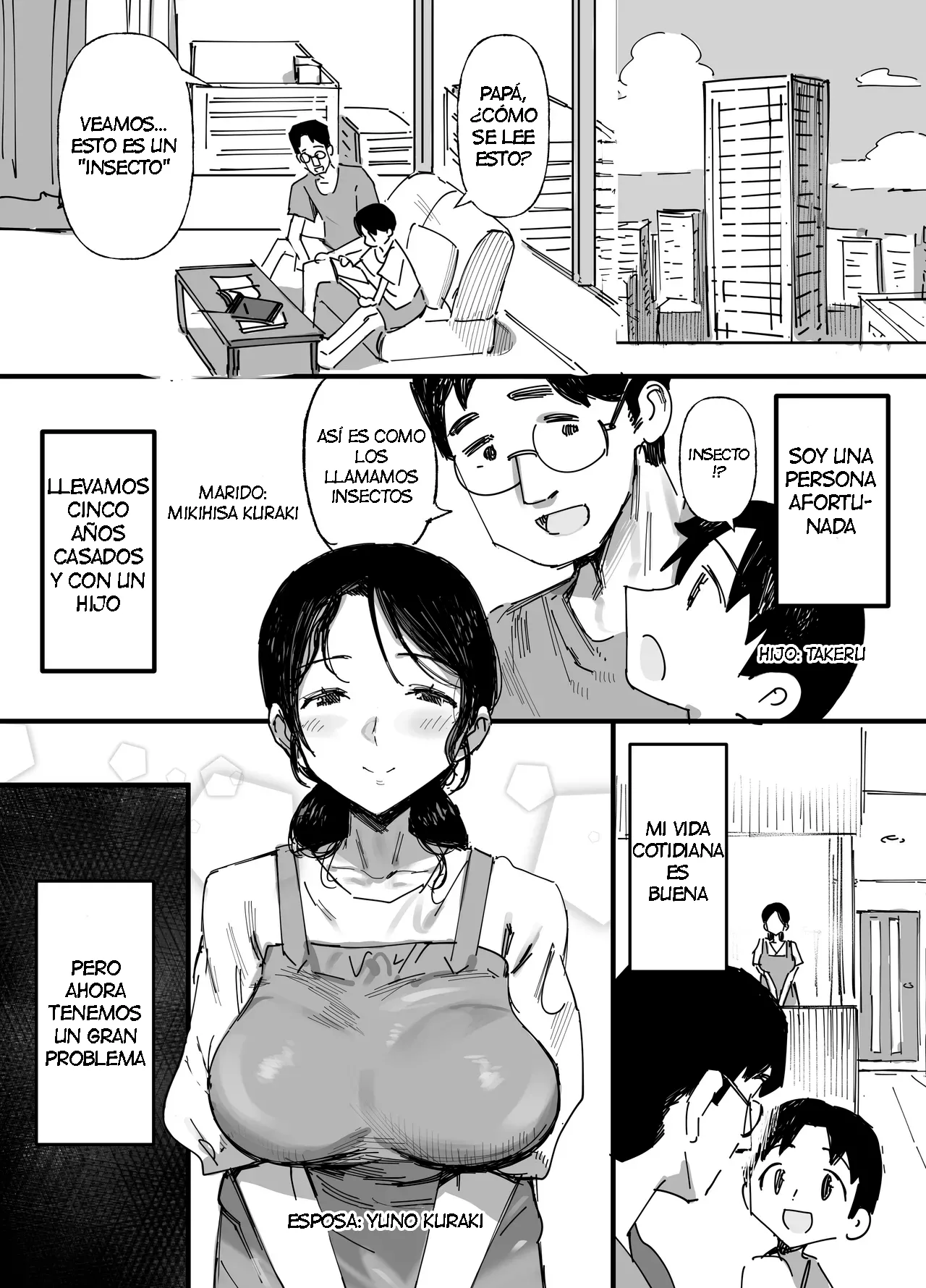 Otto no Shakkin Nakadashi Hensai Gifu ni Mi o Uru Komochi Tsuma｜Una Mujer Casada Vende su Cuerpo a su Suegro - Page 2